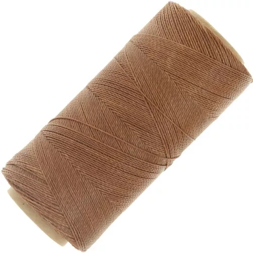 Bobina di filo cerato Linhasita per micro macramè 0,5 mm - Autumn Brown (631) x335m