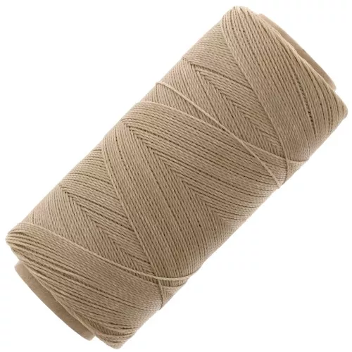 Bobina di filo cerato Linhasita per micro macramè 0,5 mm - Tan (382) x335m