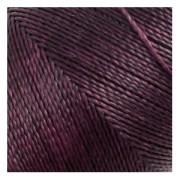 Bobina di filo cerato Linhasita per micro macramè 0,5 mm - Nero ciliegia (630) x335m
