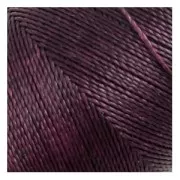 Bobina di filo cerato Linhasita per micro macramè 0,5 mm - Nero ciliegia (630) x335m