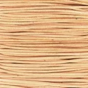 Cordone di cuoio europeo 1,5 mm naturale x1 m