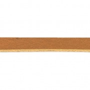Laccetto cuoio europeo quadrato 3 mm Camel x1m