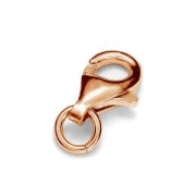 Chiusura moschettone 11 mm en argent 925 dorato rose x1|raw }}