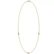 Girocollo per distanziatori cm.45 in Argento 925 dorato con oro fino x1