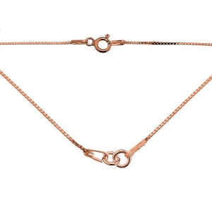 Girocollo per separatore 41 cm in Argento 925 dorato rosa x1