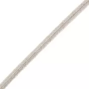 Soutache brillante di fabbricazione italiana 3,5 mm Avorio / Oro x1m