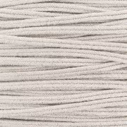 Soutache brillante di fabbricazione italiana 3,5 mm Avorio / Oro x1m