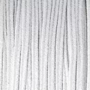 Soutache luminoso di produzione italiana da 3,5 mm bianco/argento x1m