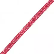 Soutache brillante di fabbricazione italiana 3,5 mm Rosso / argento x1m