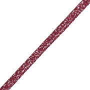 Soutache brillante di fabbricazione italiana 3,5 mm Bordeaux / argento x1m|raw }}