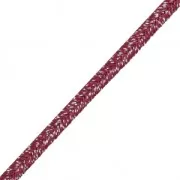 Soutache brillante di fabbricazione italiana 3,5 mm Bordeaux / argento x1m