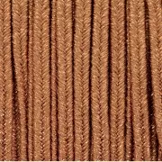 Soutache brillante di produzione italiana 3,5 mm Senape / oro x1m