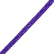 Soutache brillante di produzione italiana 3,5 mm Viola / Argento x1m