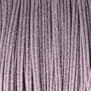 Soutache brillante di produzione italiana 3,5 mm Malva / Argento x1m
