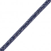 Soutache brillante di fabbricazione italiana 3,5 mm Blu notte / Argento x1m|raw }}