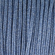 Soutache brillante di fabbricazione italiana 3,5 mm Blu / Argento x1m