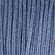 Soutache brillante di fabbricazione italiana 3,5 mm Blu / Argento x1m