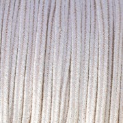 Soutache brillante di fabbricazione italiana 3,5 mm Rosa cipria / Argento x1m