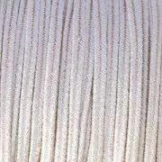 Soutache brillante di fabbricazione italiana 3,5 mm Rosa cipria / Argento x1m