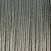 Soutache brillante di produzione italiana 3,5 mm Marrone chiaro / Argento x1m