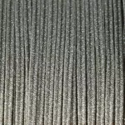 Soutache brillante di produzione italiana 3,5 mm Marrone chiaro / Argento x1m