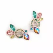 Soutache Moonlight Fabbricazione italiana 3.5 mm Beige / Mauvex1m