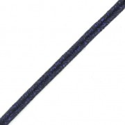 Soutache Moonlight Fabbricazione italiana 3.5 mm Bleu nuit / Violet x1m