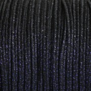 Soutache Moonlight Fabbricazione italiana 3.5 mm Noir / Bleu x1m