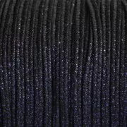 Soutache Moonlight Fabbricazione italiana 3.5 mm Noir / Bleu x1m