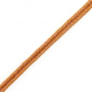 Soutache Moonlight Fabbricazione italiana 3.5 mm Terracotta / Violet x1m