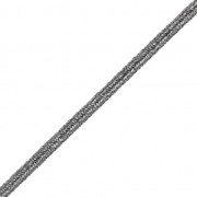 Soutache Shiri métal Fabbricazione italiana 4 mm Grigio Antracite x1m|raw }}