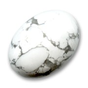 Cabochon ovale mm. 25x18 Howlite