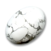 Cabochon ovale mm. 18x13 Howlite|raw }}