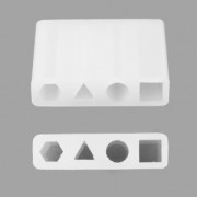 Stampo silicone per realizzare dei pendenti in resina 40 mm quadrato/rotondo