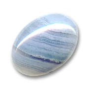 Cabochon ovale mm. 18x13 Blue Lace Agate|raw }}