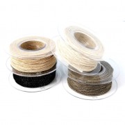 Filo Bliss Elastico fabbricazione italiana 1 mm Nero/Argentato x30m