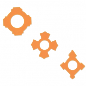 Set de 3 Emporte-pièces pour pâte polymère - Croix Byzantine Bohème