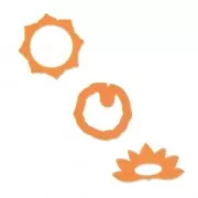 Set de 3 formine per pasta polimerica - Fiore di Loto