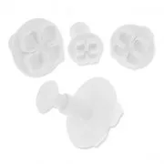 Set di formine con pistone - Lotus Flower x3