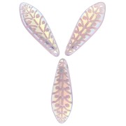 Pugnali in vetro 5x16 mm Luce Ametista Opale Laser x25