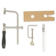 Kit - archetto portaseghetto + lame n°2/0 + supporto in legno|raw }}