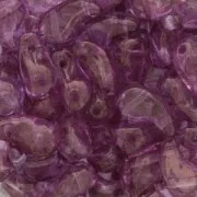 Perline di vetro 2 fori Zoliduo® Right 5x8mm Lumi Amethyst x20