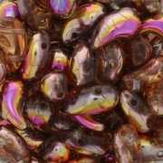 Perline di vetro 2 fori Zoliduo® Right 5x8mm Crystal Sunset x20|raw }}