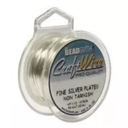 Filo di rame Craft Wire morbido mm.1,02 argentato anti-ossidazione x 3,65m
