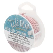 Filo di rame Craft Wire soft 1,02mm Rose Gold anti-ossidazione x 3.65m|raw }}