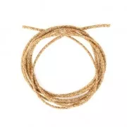 Golden - Cordon métallisé Mokuba 2 mm - Golden fil doré x1m Cordon métallisé Mokuba 2 mm - Golden fil doré x1m