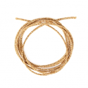 Cordoncino metallico Mokuba 2 mm - Dorato x1m