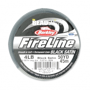 Filo Fireline nylon intrecciato mm. 0.12 (4LB) Black Satin x m. 45