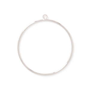 Base di montaggio e tessitura per la creazione di bijoux 45 mm rodiato