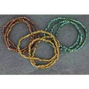 Mini-Hematites rondelle sfaccettate 3 mm Rose Gold x40 cm